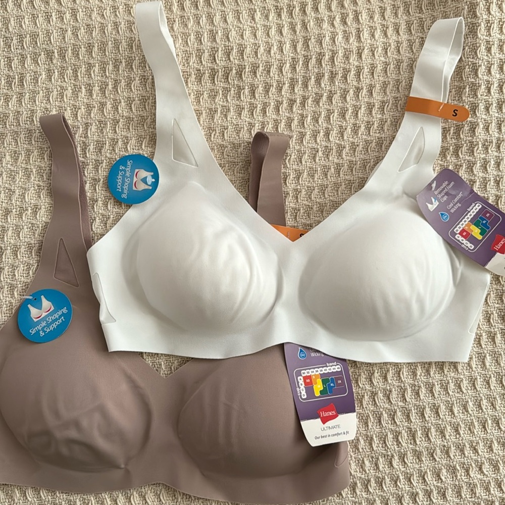 Two Hanes Ultimate Comfort Bras